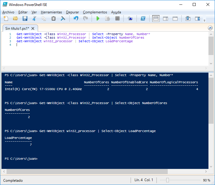 Win32 processor and targetinstance loadpercentage 99